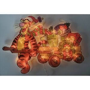 Disney Tigger Sculpture Glimmer Glow‎ Christmas Decor 20'' Lighted Works! Window